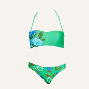 SEAFOLLY- Garden Party Women's Bandeau bikini top & Reversible Hipster Bottoms